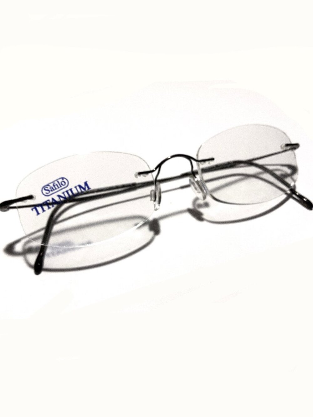 'Safilo' Titanium Rimless Frames for Prescription NWT
